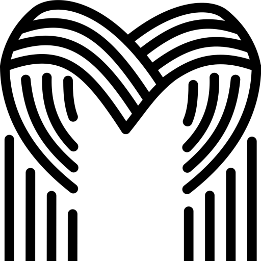 Makyrie logo, with bold lines forming an "M", suggesting yarn
